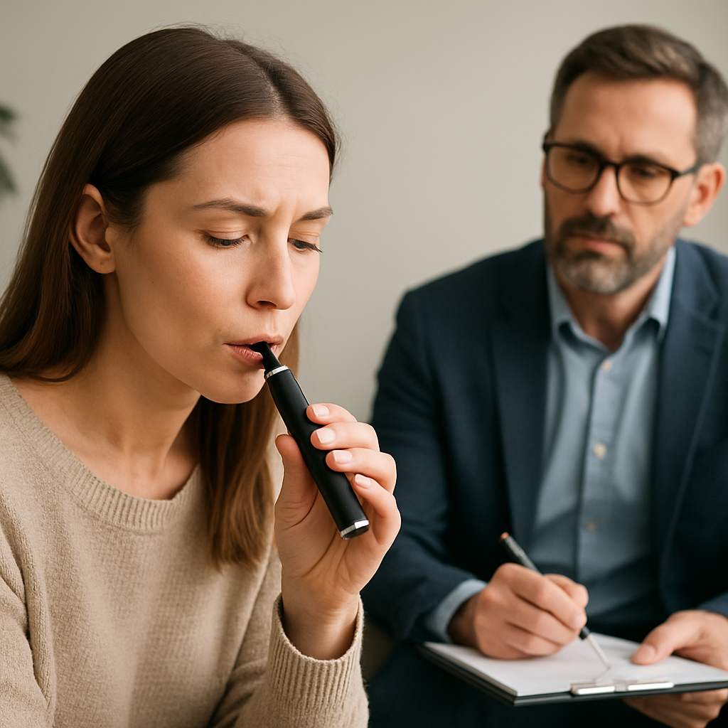 Geste de vapotage comme soutien psychologique au sevrage tabagique en Suisse